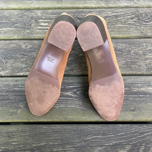 Zara Suede Western Cowboy Ankle Boots - Picture 9 of 9